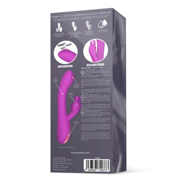 Beat3 Vibrador con Punto G con Pulsación 3 Motores de Intoyou