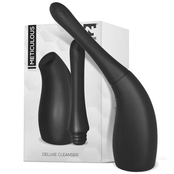 Meticulous Ducha Anal Deluxe Silicona Negro de Tardenoche