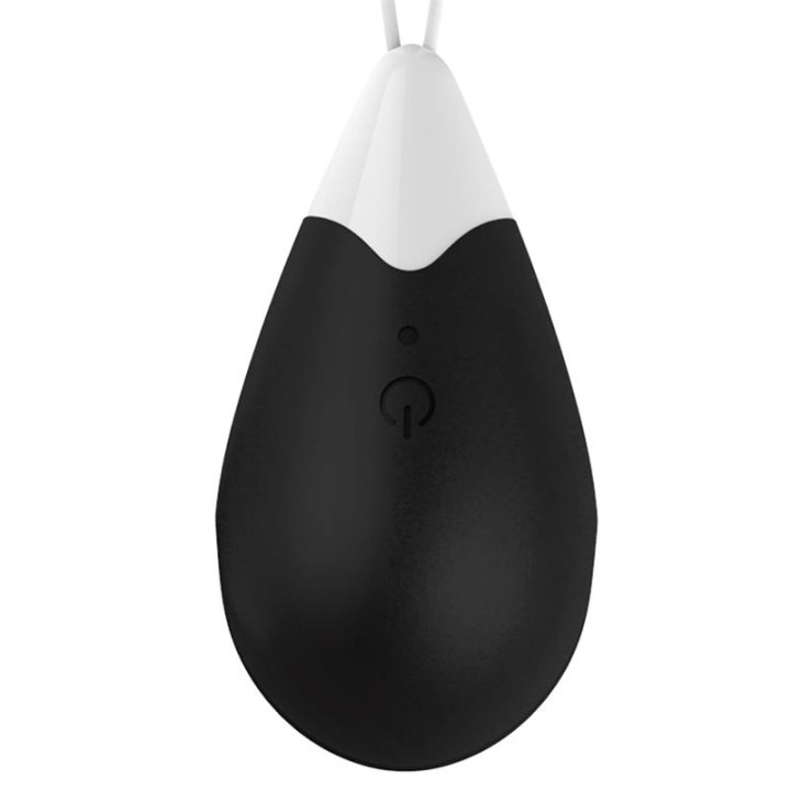 Huevo Vibrador Control Remoto USB Silicona Negro de Drops | VibraZon
