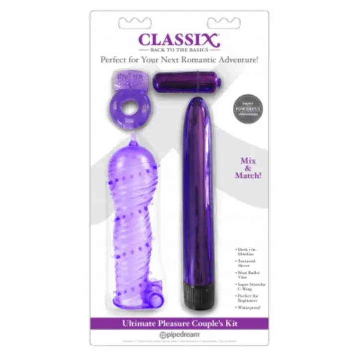 Kit para Parejas Ultimate Pleasure Purpura de Classix