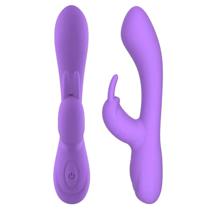Mauve Vibrador Unibody Silicona Líquida USB Púrpura de Intoyou