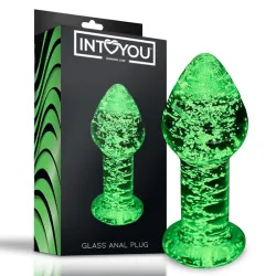 Plug Anal de Cristal que Brilla en la Oscuridad de Intoyou Shining Line