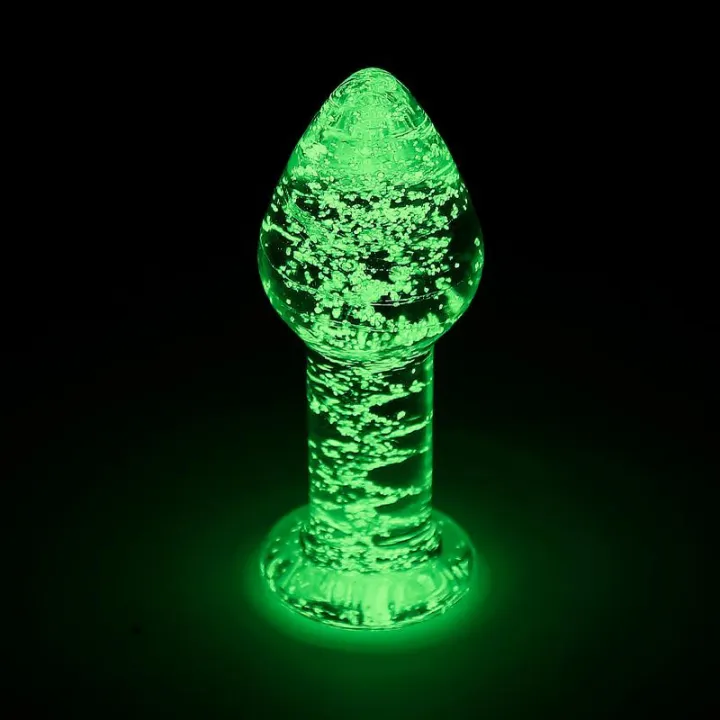 Plug Anal de Cristal que Brilla en la Oscuridad de Intoyou Shining Line