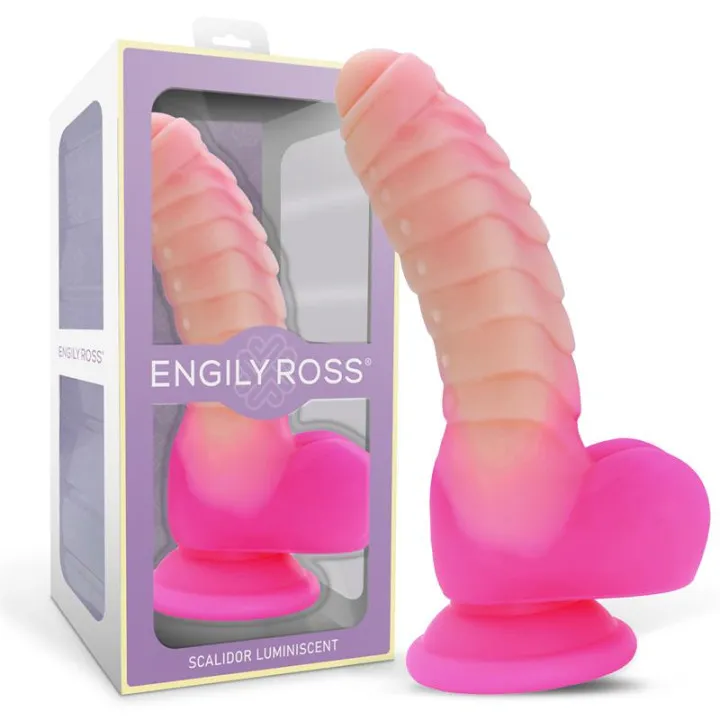 Scalidor Dildo Unicorn Brilla en la Oscuridad Silicona Líquida 18 cm de Dildox By Engily Ross