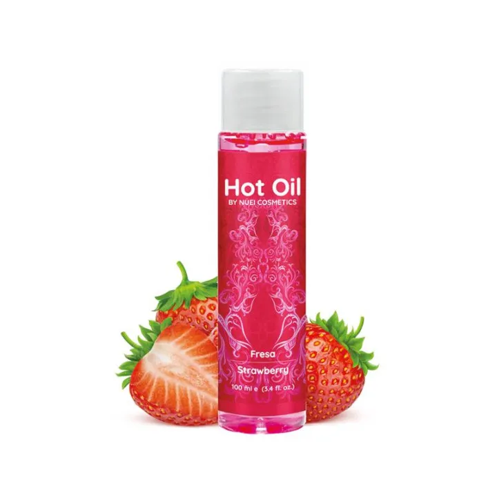 Nuei Aceite Hot Oil Efecto Calor Fresa 100 ml de Nuei Cosmetics