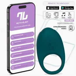 Ringo Anillo Vibrador con APP Unibody Verde de Intoyou App Series