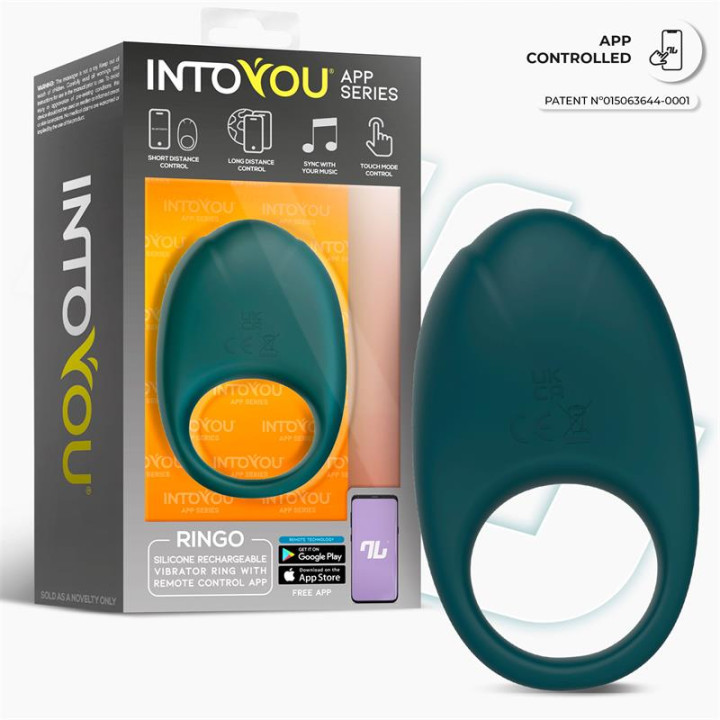 Ringo Anillo Vibrador con APP Unibody Verde de Intoyou App Series | VibraZon