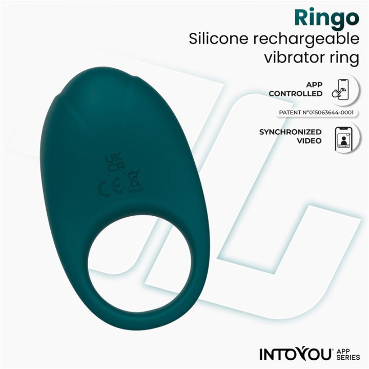 Ringo Anillo Vibrador con APP Unibody Verde de Intoyou App Series | VibraZon