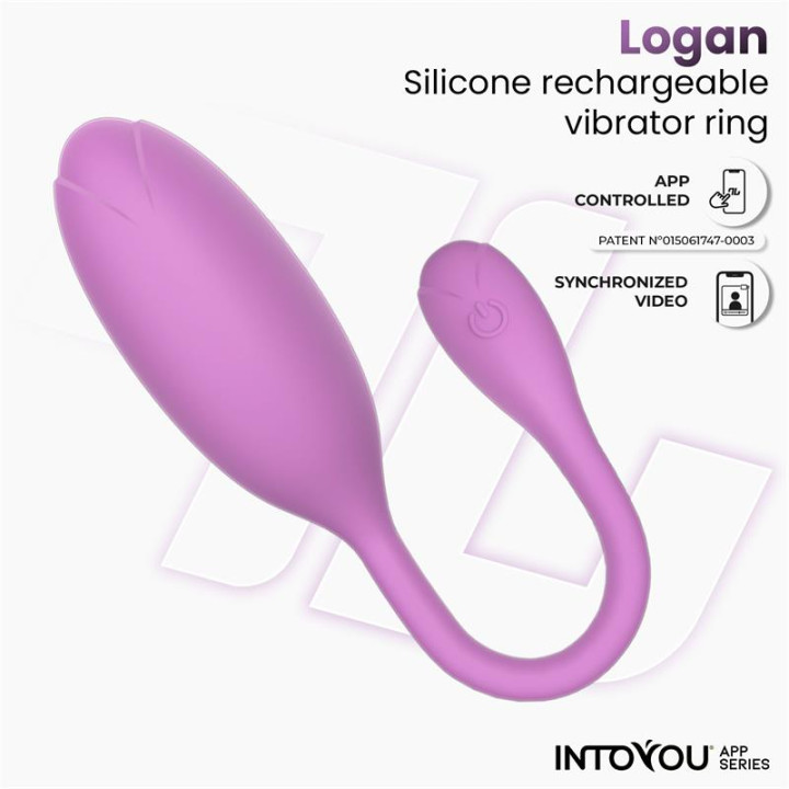 Logan Huevo Vibrador con APP Silicona Unibody Púrpura de Intoyou App Series | VibraZon