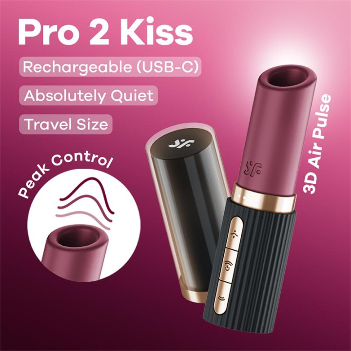 Deep Kiss Air Pulse Vibrator de Satisfyer | VibraZon