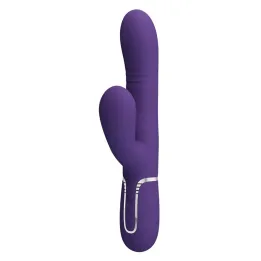 Mariana Vibrador 4 en 1 Silicona Morado de Prettylove