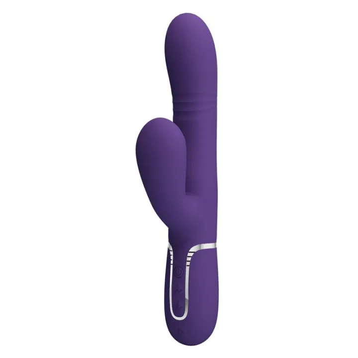 Mariana Vibrador 4 en 1 Silicona Morado de Prettylove