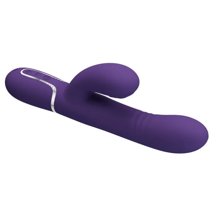 Mariana Vibrador 4 en 1 Silicona Morado de Prettylove