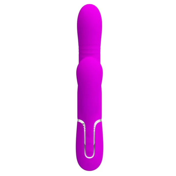 Mariana Vibrador 4en1 Silicona Fucsia de Prettylove