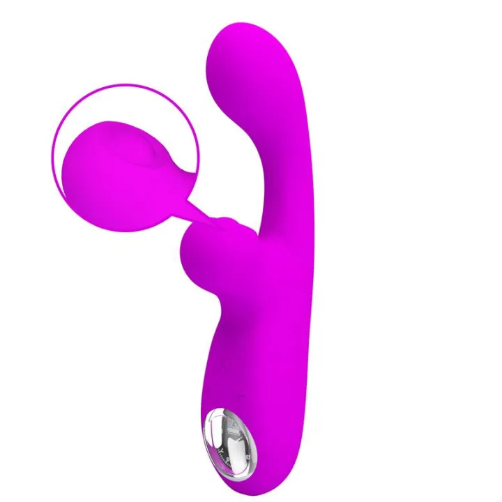 Skylar Conejito Vibrador y Thumping Fucsia de Prettylove