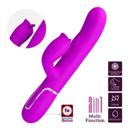 Gigi Vibrador con Licking y Thumping Fucsia de Prettylove | VibraZon