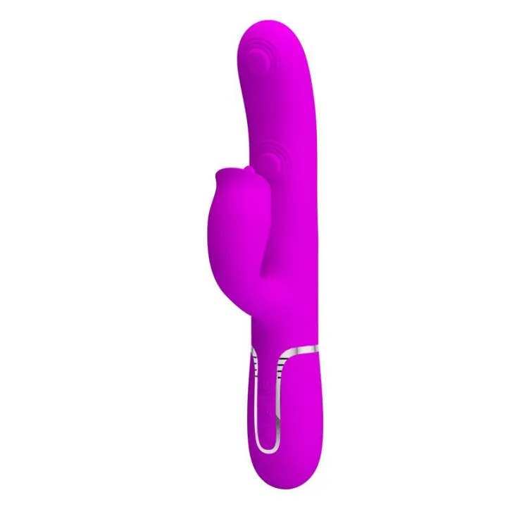 Gigi Vibrador con Licking y Thumping Fucsia de Prettylove