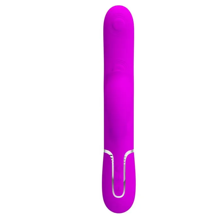 Gigi Vibrador con Licking y Thumping Fucsia de Prettylove