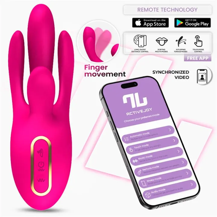 Derek Vibrador con Movimiento Finger 3 Motores y APP de Intoyou App Series