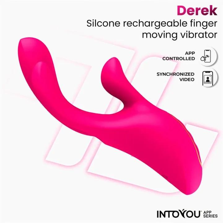 Derek Vibrador con Movimiento Finger 3 Motores y APP de Intoyou App Series