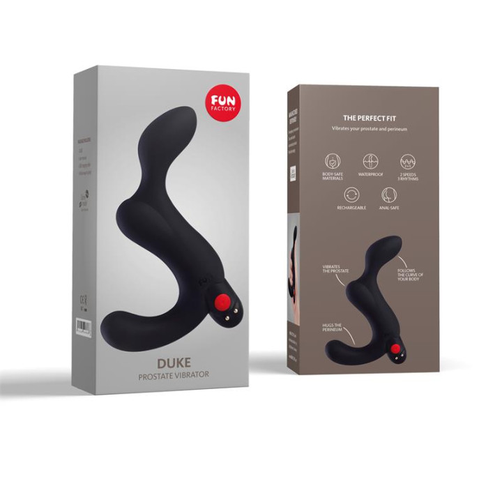 Duke Vibrador Prostático Black de Fun Factory | VibraZon