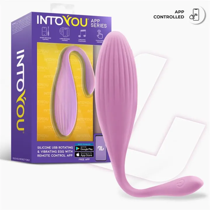 Huevo Vibrador con Bolas Internas con Rotación y APP USB de Intoyou App Series