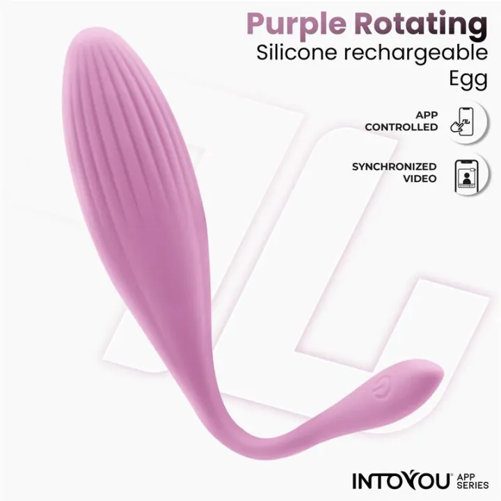 Huevo Vibrador con Bolas Internas con Rotación y APP USB de Intoyou App Series