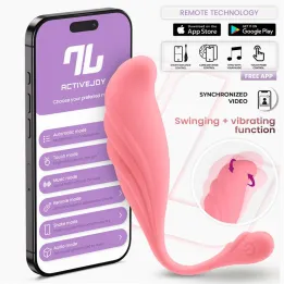 Huevo Vibrador con Movimiento Waving con APP USB de Intoyou App Series