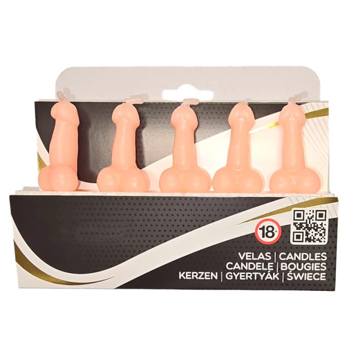Set de 5 Velas en Forma de Pene de Diverty Sex | VibraZon
