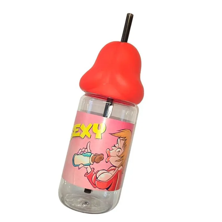 Biberón de Pene Rojo 360ml de Diverty Sex