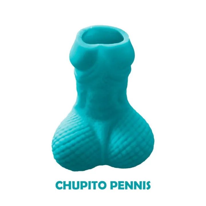 Chupito Forma Pene Color Azul de Diverty Sex