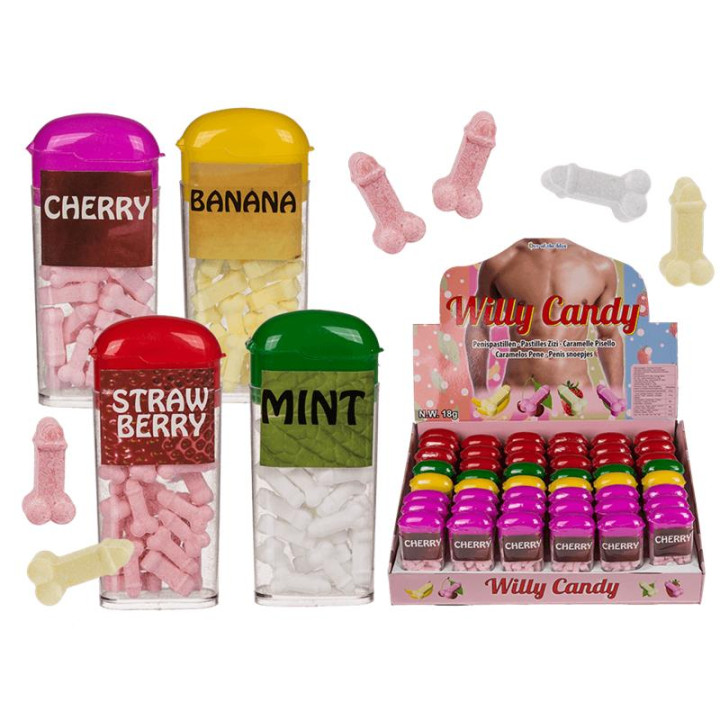 Display 48 Unidades Caramelos Pene 4 Sabores de Ootb | VibraZon