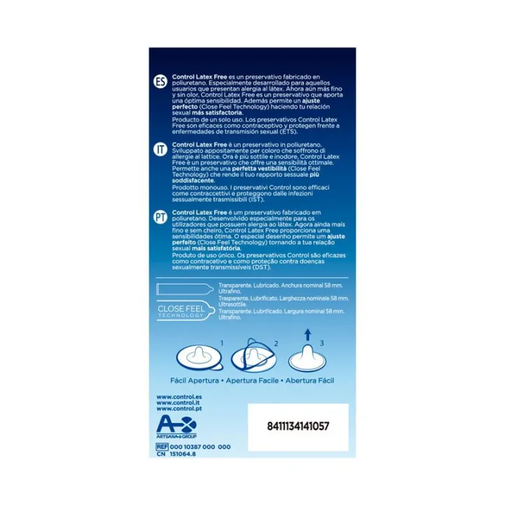 Latex Free - sin Látex 5 uds de Control