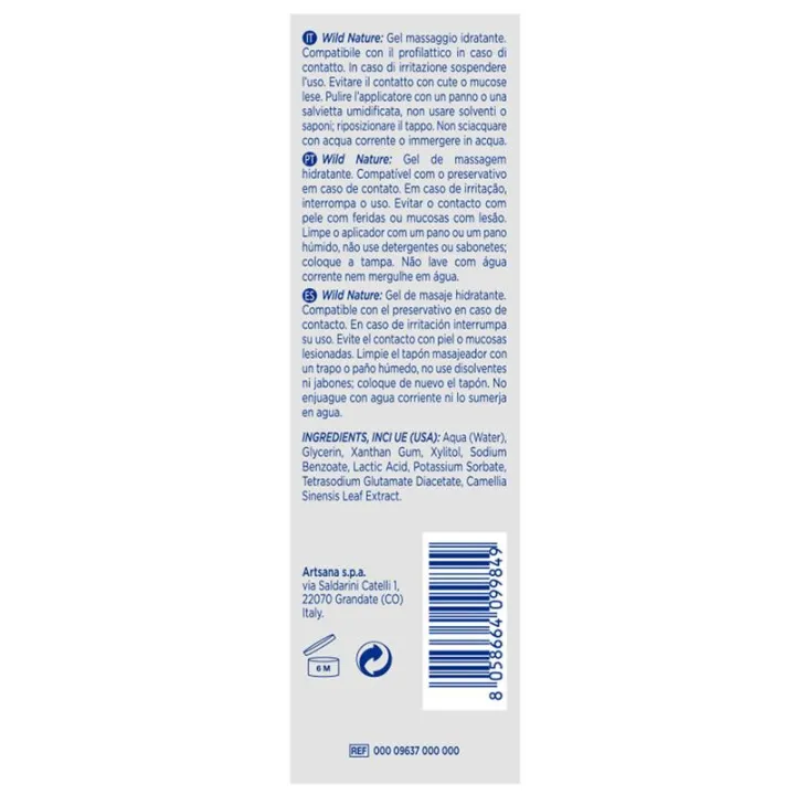 Gel de Masaje Wild Nature 200 ml de Control