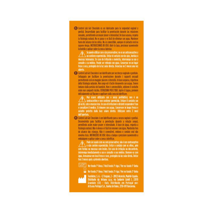 Lubricante Chocolate 75 ml de Control | VibraZon