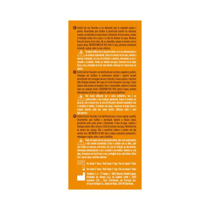 Lubricante Chocolate 75 ml de Control