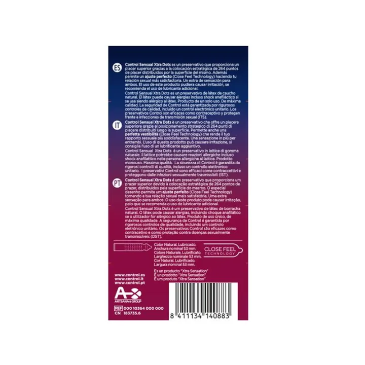 Sensual Xtra Dots - Punteados 12 uds de Control