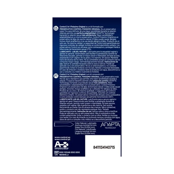 2 in 1 Finissimo Original 6 uds de Control