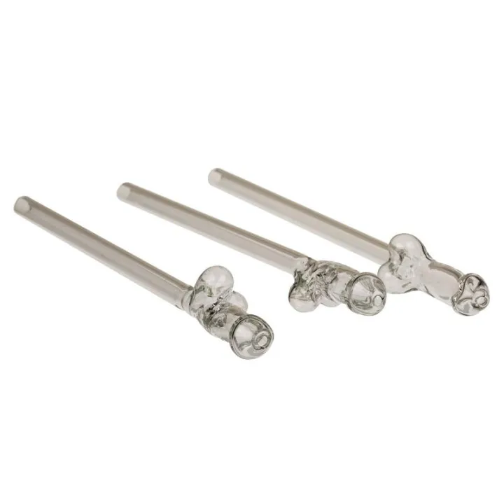 Pajitas de Cristal de Pene con Limpiador de Ootb