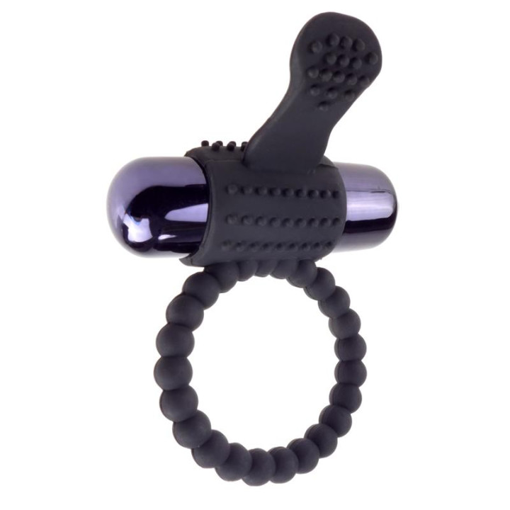 Fantasy C-Ringz Super Anillo Vibrador de Silicona Negro | VibraZon