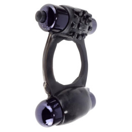 Fantasy C-Ringz Super Anillo Duo Vibrador Negro | VibraZon