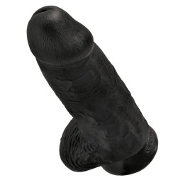 Dildo con Testículos 9 Chubby Negro de King Cock | VibraZon