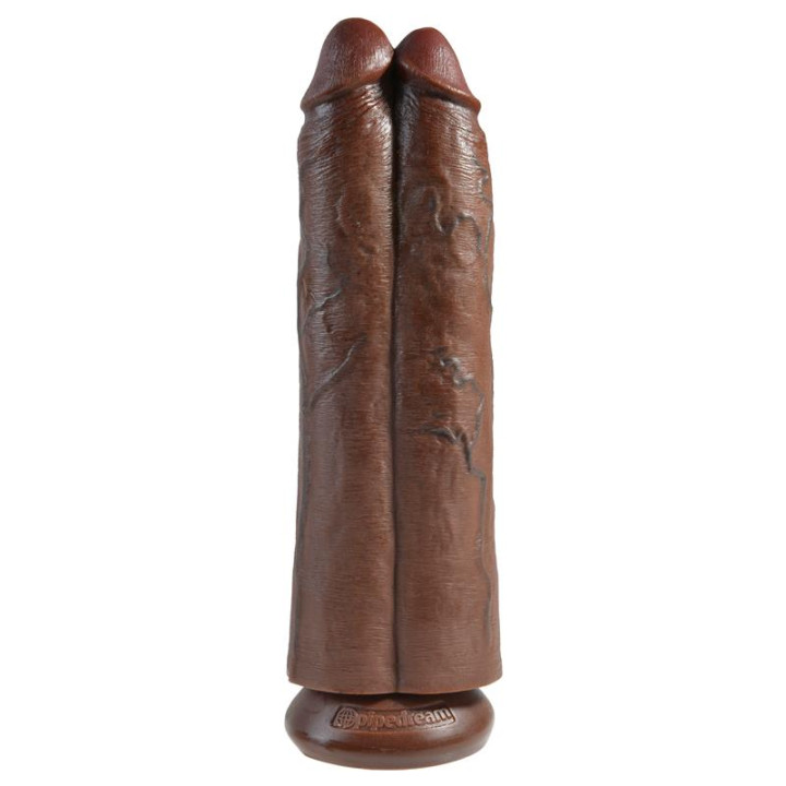 Pene Doble Two Cocks One Hole 11 Marrón de King Cock | VibraZon