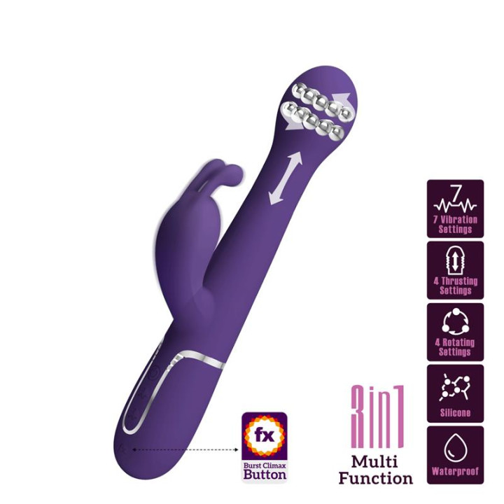 Dejon Vibrador con Thursting y Rotación Twinkled de Prettylove | VibraZon