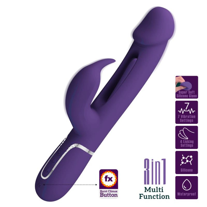 Kampas Vibrador con Lengua de Prettylove | VibraZon