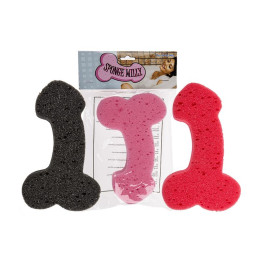 Esponja de Baño Forma de Pene Color Aleatorio 1 Unidad de Ootb | VibraZon