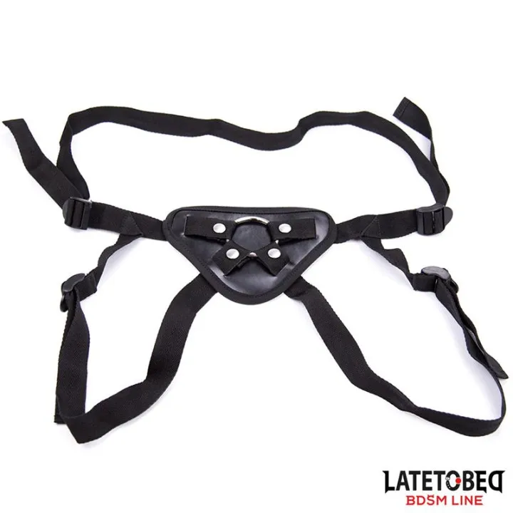 Arnés Ajustable con Aro Metálico de Latetobed Bdsm Line