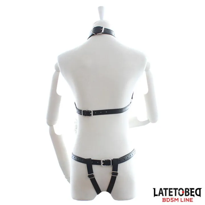Set de Sujetador y Braguitas Bondage con Cadenas de Latetobed Bdsm Line