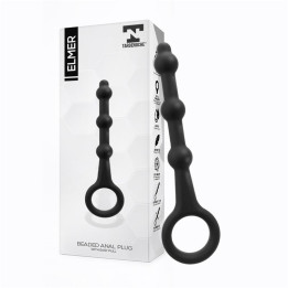 Elmer Plug Anal con Aro de Fácil Extracción Silicona Negro de Tardenoche | VibraZon