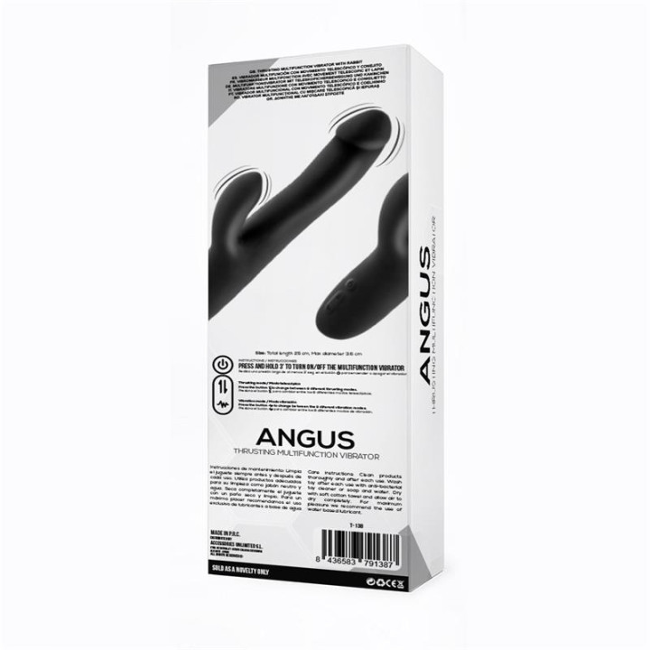 Angus Vibrador con Función de Movimiento Thrusting 2 Motores Silicona USB de Tardenoche | VibraZon